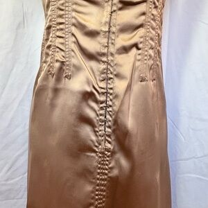Yves Saint Laurent Strapless Dress in Luxurious Brown